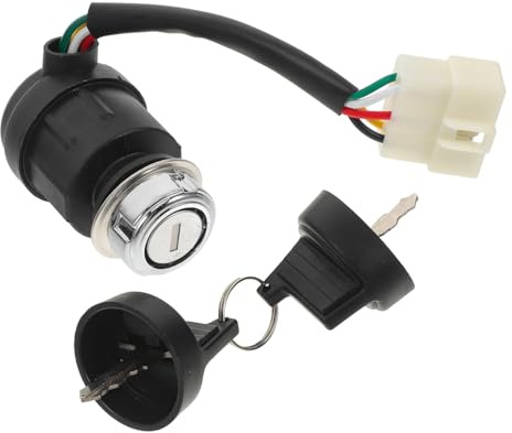 Hemobllo Interrupteur Allumage Automobile avec Clé Contacteur de Démarrage Broches pour Voitures et Camions Interrupteur de Démarrage Pratique