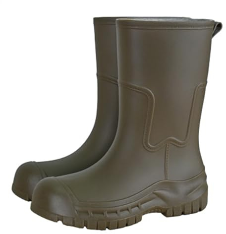 Wellington Boots, Women's Rain Boots, Warm Thick Sole, Waterproof, Non-Slip Rain Boots, Plain, High, Solid, Elegant, Comfortable Rain Shoes, Outdoor Mud Garden Shoes, 36-40, camouflage, 40 EU
