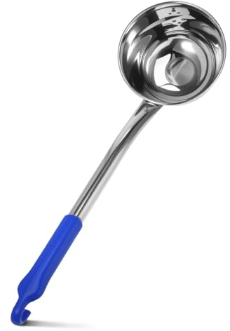 Cabilock Heavy-Duty Stainless Steel Ladle Long Handle Soup Spoon Latte Spoon for Kitchen Outdoor Cooking Serving