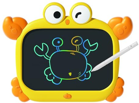 LCD Writing Tablet 8.5 inch for kids Toddler Toys 2-6 Year Old Boys Girls Crab Drawing Board Learning Educational 2 3 4 5 6 Year Old Baby Toys Birthday Gift (Crab)