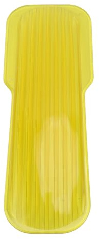 Drfeify Placa Giratoria de Patinaje sobre Hielo, Patines de Hielo, Dispositivo de Entrenamiento de Tabla Giratoria de Patinaje Artístico de Plástico para Practicar (Yellow)