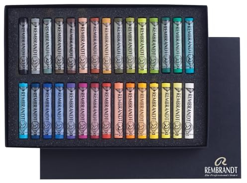 Rembrandt Set professionale di pastelli morbidi Selezione generale di colori | 30 pastelli interi