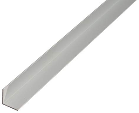 Alberts 473617 Winkelprofil | Aluminium, silberfarbig eloxiert | 1000 x 10 x 10 mm