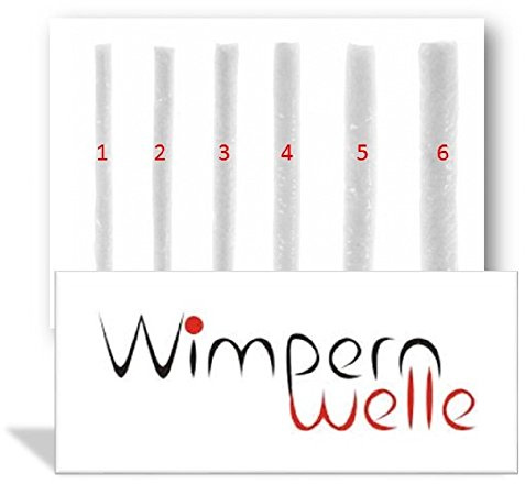 Wimpernwelle - 16 bigudíes para permanentes de pestañas disponibles en 6 tamaños diferentes