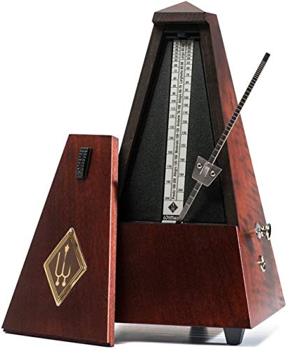 METRONOMO MADERA PIRAMIDE - Wittner (811/M) (Sistem Malzel) (Con Campana) (Caoba Mate)