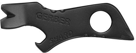 Gerber Multi-Tool und Schlüsselanhänger, Shard Black Keychain Tool Card, Länge: 6,9 cm, Gewicht: 17 g, 31-002965