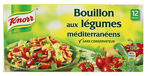 Knorr Gemüsebrühe, mediterran, 12 Würfel, 132 g, 5 Stück