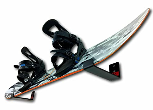 StoreYourBoard Naked Snow | Snowboard Display Wall Rack | Powder Coat Black