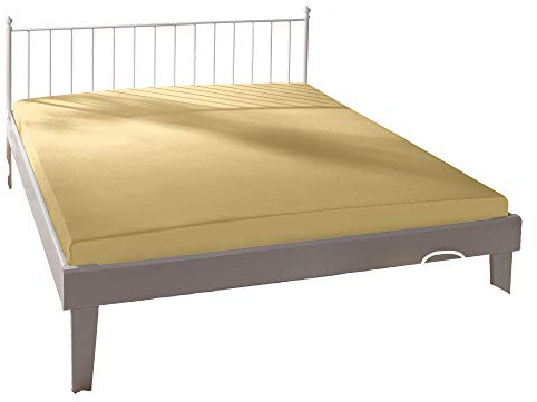 Formesse Spannbettlaken Bella Donna Single-Jersey Natur Größe 180x200 cm - 200x220 cm