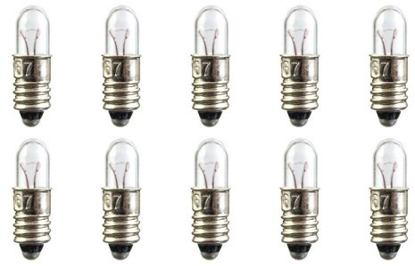 CEC Industries #378 Bulbs, 6.3 V, 1.26 W, E5.5 Base, T-1.75 shape (Box of 10)