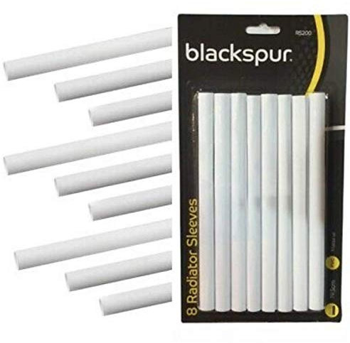 blackspur 2 X Radiator pipe covers sleeves white 15mm - 8 pack