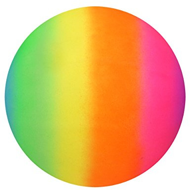 HENBRANDT Rainbow Bright PVC-Fußball, 20 cm, unaufgeblasen