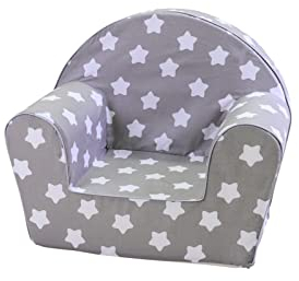 KNORRTOYS.COM 68341 Knorrtoys 68341-Kindersessel Kindersessel, Stars White