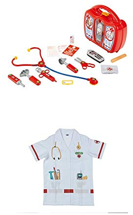 Theo Klein 4350 - Arztkoffer mit Handy + Prestige Arztkittel