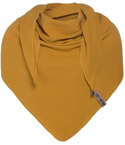 KNIT FACTORY - Liv Dreieckstuch - Tuch Schal für Damen - Weiches Musselintuch - Für Frühling und Sommer - 100% Bio-Baumwolle