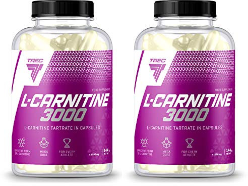 Trec Nutrition L-Carnitine 3000 | Brûleur de graisse non stimulant | Perte de poids | Pilules minceur | Transformez les graisses en énergie (120 gélules)