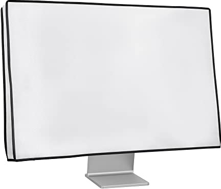 kwmobile Housse écran ordinateur compatible avec 31-32 moniteur - Housse protection d'écran PC - blanc