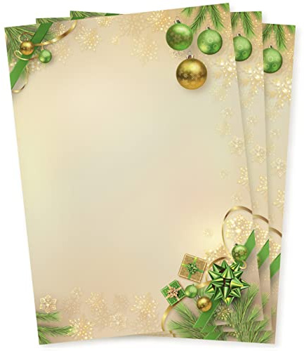 Chalet Noel 250 Blatt Briefpapier Weihnachten, Weihnachtspapier A4 für Firmen
