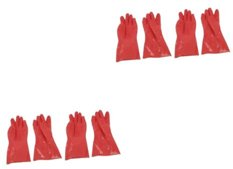 Angoily 2 Paar Küchenhelfer Gemüseschäler Kartoffelschäler Handschuhe Gemüseschälhandschuhe Einheitsgröße Rosy
