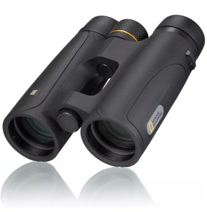 National Geographic Fernglas 10x42 Algonquin – 10x Vergrößerung, 42 mm Objektive, wasserdicht, 100 m auf 1.000 m Sehfeld, BaK-4-Prismen, Vollvergütung