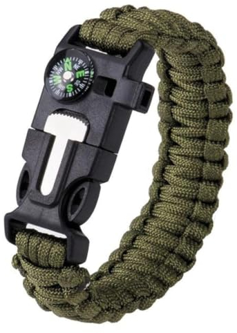 BWuM Bundeswehr Paracord Armband 5in1 mit Kompass