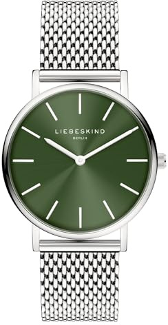 Liebeskind Berlin Damenuhr – Runde Quarzuhr 34 mm – Mesharmband – 5 ATM wasserdicht – Modern & elegant