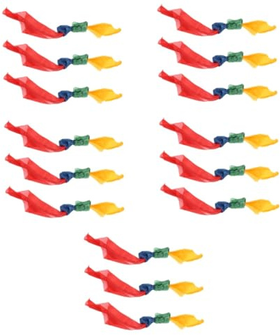 HEMOTON 15 STK Zauberschal Trick-Requisite bunter Schal Requisite für Zauberer Zauberer-Gadget Performance-Schal-Requisite Gimmick-Requisite lustiger Schal Party-Requisite Stoff Colorful