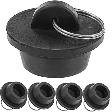 WESIEVYA 5stücke Gummistopper Für Badewanne Und Waschbecken Einfach Zu Bedienen Mit Zugring Für Effektiven Wasserstopp Und Abflusskontrolle
