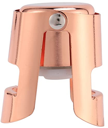 Sessleger Flaschenverschluss für Champagnerflaschen, Roségold, Edelstahl, Champagnerverschluss, super stark, Vakuum-Dichtung, Weinverdampfer, wiederverwendbar