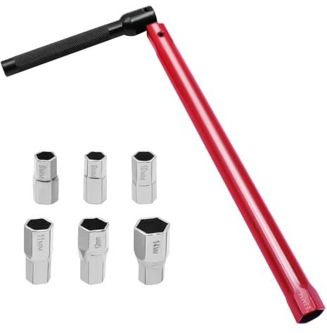 NVGFTG Set di 7 chiavi per rubinetto, 8 – 14 mm, chiave universale per rubinetto, accessorio di montaggio, chiavi per rubinetto, installazione sanitaria