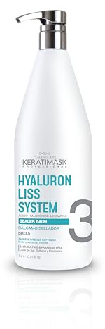 PLACENTA LIFE KERATIMASK - Bálsamo Sellador Profesional 1000ml. Fija y prolonga los efectos del alisado, hidratando y fortaleciendo el cabello para un acabado suave y brillante.