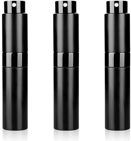 Bojueshaw 3pcs Refillable Perfume Atomiser Empty,Mini Atomizer,8ml Travel Spray Bottle,Portable Cologne Dispenser for Women Men