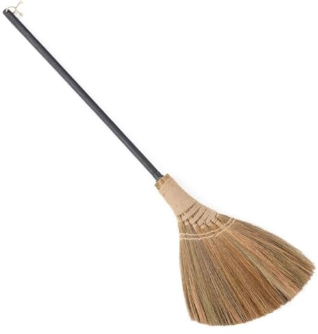BMart Home Natural Whisk Broom – Vietnamese Straw Soft Broom for Indoor-Outdoor Cleaning, Yard, Sofa, Car Hood, Decoration, 54.72-Inch Long
