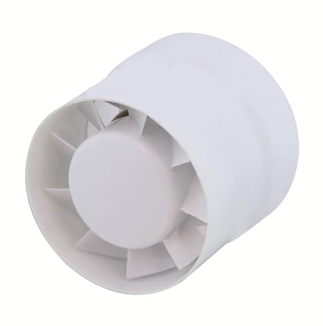 POAHNCU Extractor de aire silencioso Ventilación silenciosa Rejillas de ventilación Extractor Ventilador Extractor Baño Cocina Aseo para baño, inodoro y ventilación(JY100-4寸φ100mm)