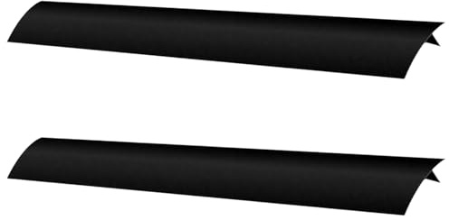 Lot Couvre-trous Souple Silicone Cuisinière Noir, 2 | Résistant à Chaleur, Design sans Couture, Antidérapant, pour Zones D’évier et Plaque de Cuisson