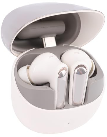 MENDUNER Wireless Gaming Earbuds, Low Latency 2.4Ghz Bluetooth 5.4 Dual Mode Earbuds, ENC Mic USB C Dongle, for Phone Tablet Laptop PC Game Console VR (White)
