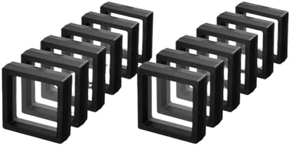 Smyckeskrin av PE-film, PE Film Smycken Flytande Display Box 3D Ram Förvaringsorganisator 10 st Flera storlekar(10PCS (9X9cm))