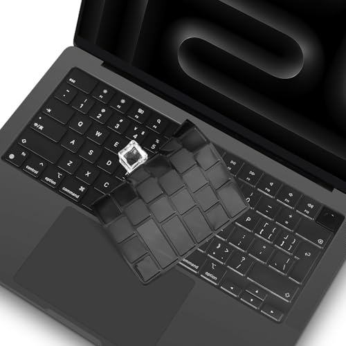 CaseBuy Premium Keyboard Cover Skin for 2026-2021 MacBook 14 & 16(M5-M1) Pro/Max Chip A3426 A3427 A3434 A3428 A3429 A2992 A2918 A3403 A2991 A2780, MacBook Pro Accessories Protector UK/EU Mac Layout
