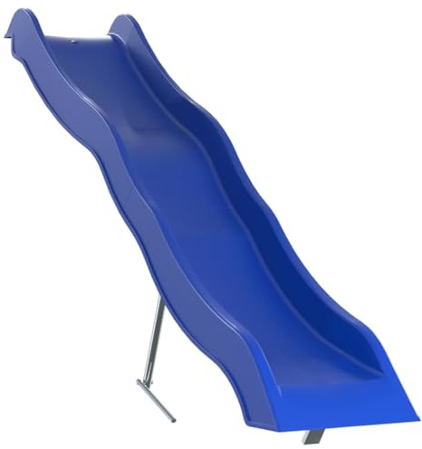 Kaloriko Tobogán infantil azul 210 x 40 cm de polipropileno resistente con tornillos de montaje, apto para torre de juegos, juguete de jardín resistente a la intemperie para niños de 3 a 8 años, ideal
