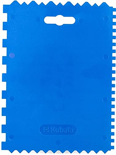 Berthelet en plastique universel – Spatule dentelée avec différents dentelures – 175 x 132 mm