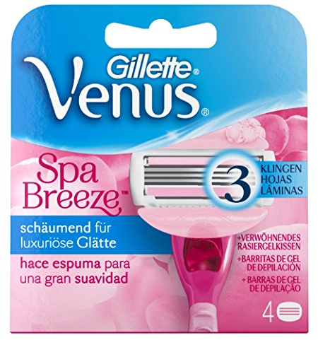 Gillette Venus Spa Breeze Rasierklingen Für Damen, 4er-Pack
