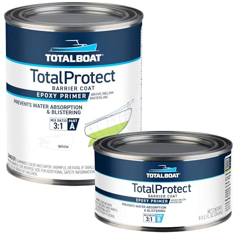 TotalBoat TotalProtect Epoxy Barrier Coat System (White, Quart)