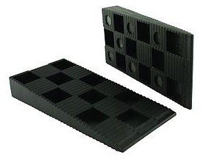 tonitec montaggio cunei 500 PZ 94 X 43 X 14 mm Nero In Plastica | finestra e scorrevole