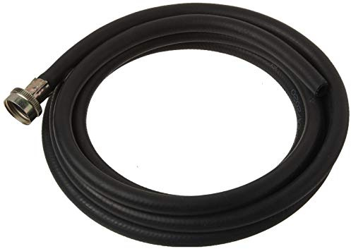 Eastman 12 Feet Rubber Utility Flex Hose, 3/4 Inch FHT x 3/8 Inch Open Connection, Dehumidifier, Black, 60309