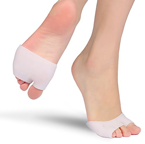 Haofy Alluce Valgo Protettore per le Donna a Piedi Nudi o Indossare Nelle Scarpe, Silicone Cuscinetti Metatarsali Manicotto per Morton Neuroma, Blister e Calli, Aiuta ad Alleviare il Dolore