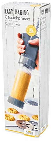 Birkmann, Gebäckpresse, Easy Baking, Kunststoff, mit 10 Motivscheiben, 27 cm