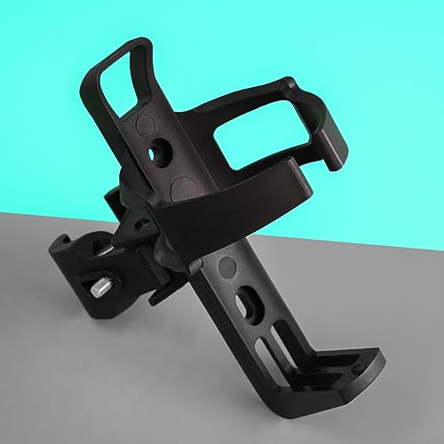 PRECORN Getränkehalter Fahrrad 360 Grad drehbar Flaschenhalter in schwarz Fahrradflaschenhalter Flaschenhalterung Trinkflaschenhalterung für Mountainbike ebike Kinderfahrrad etc.