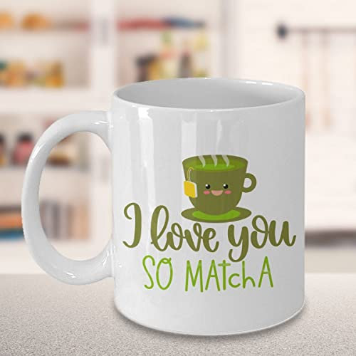 874 Café Taza Matcha| Oh, Te Amo Tanto Matcha | | Té Matcha | Té Verde| |S | Matcha S | Aficionado Al Matcha Tazas Café De Cerámica Divertida Regalo Taza Divertido Taza Desayuno 330 Ml