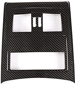 JORAsa Passend für BMW 3er E90 2005–12 Kohlefaser Auto hinten Klimaanlage Outlet Anti-Kick Abdeckrahmen Auto Trim Zubehör Guard Aufkleber Kits