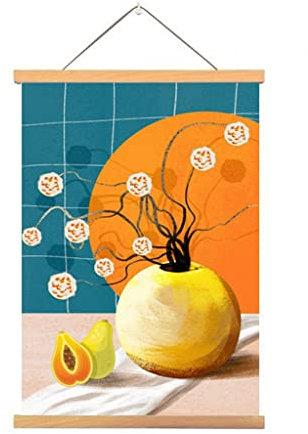 Posterleiste Holz Poster Poster 20X30, 30X40, 40X50, 50X70, 60X80cm Poster Rahmen Für Kinder Gemälde, Poster Aufhänger Rahmen Aufhängung Kit (Color : B, Size : 50X70CM)
